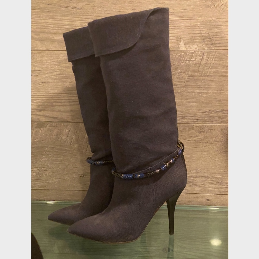 Isabel Marant Franklin Canvas Boots Size 38